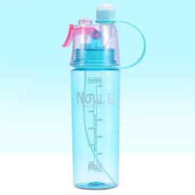 Portable Outdoor Sports Mist Spray Cup (Option: Blue-600ml)